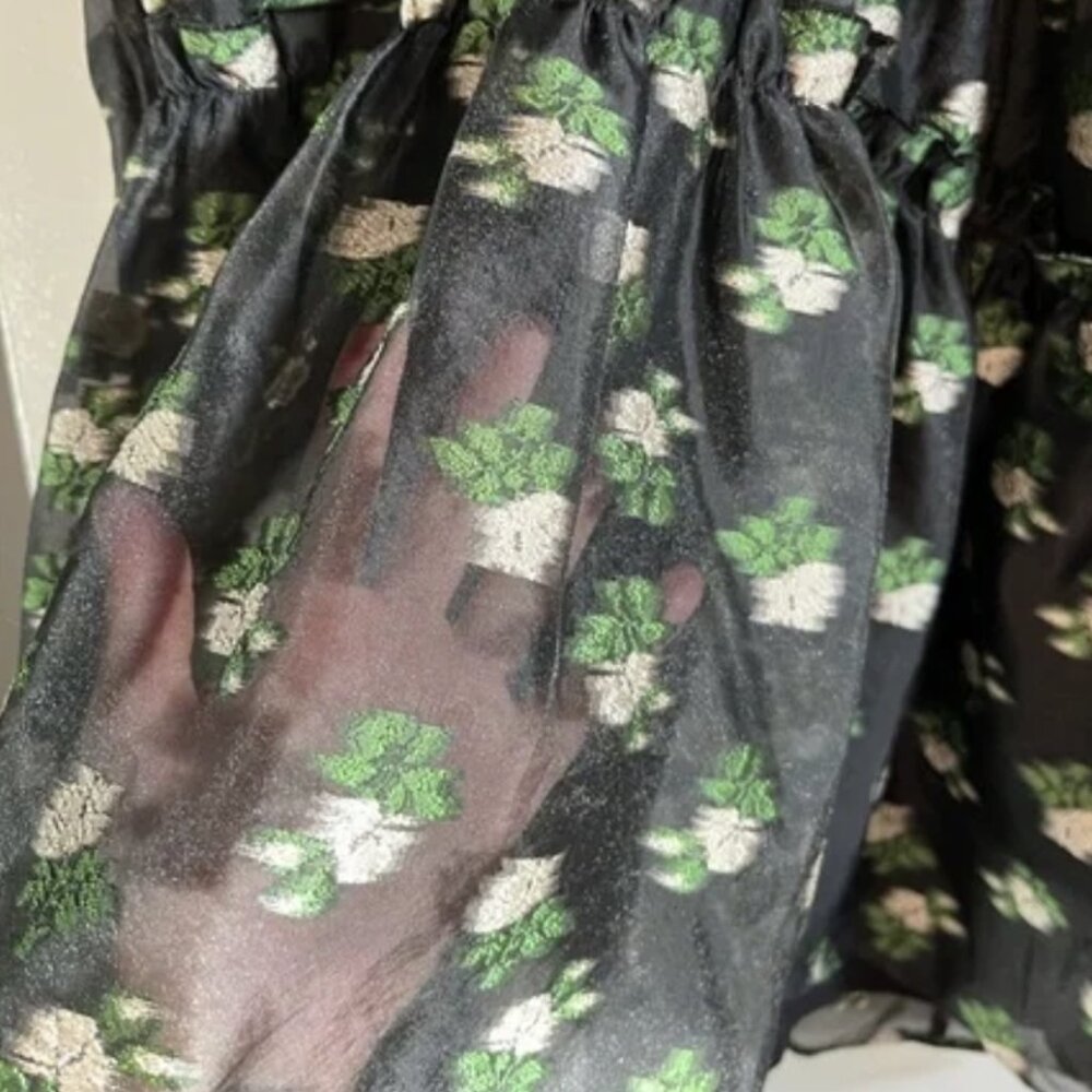 Maeve Anthropologie Like New! V-Neck Floral Tiered Tunic Mini Dress - L - Picture 4 of 12